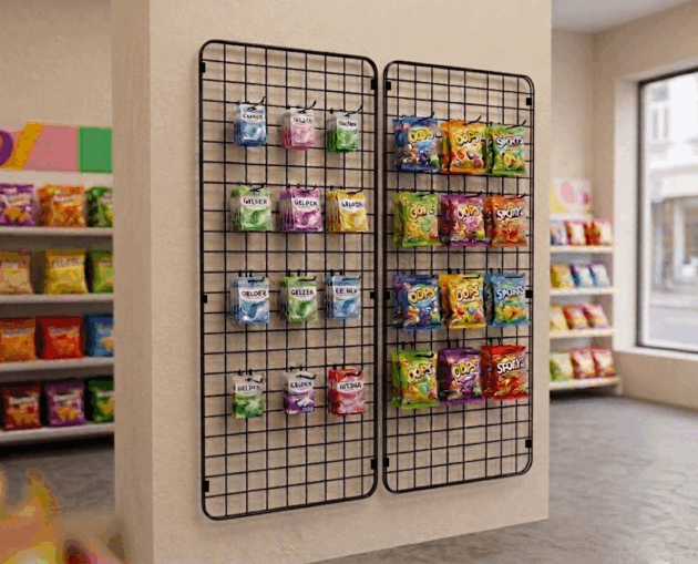 Malla con marco Ref 11390 para exposición de productos Galser