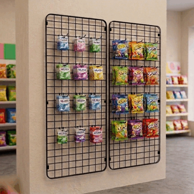 Malla con marco Ref 11390 para exposición de productos Galser