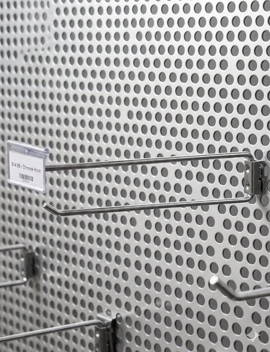 Ref.11502 Gancho Simple Escáner Chapa para Panel Perforado - Imagen 2